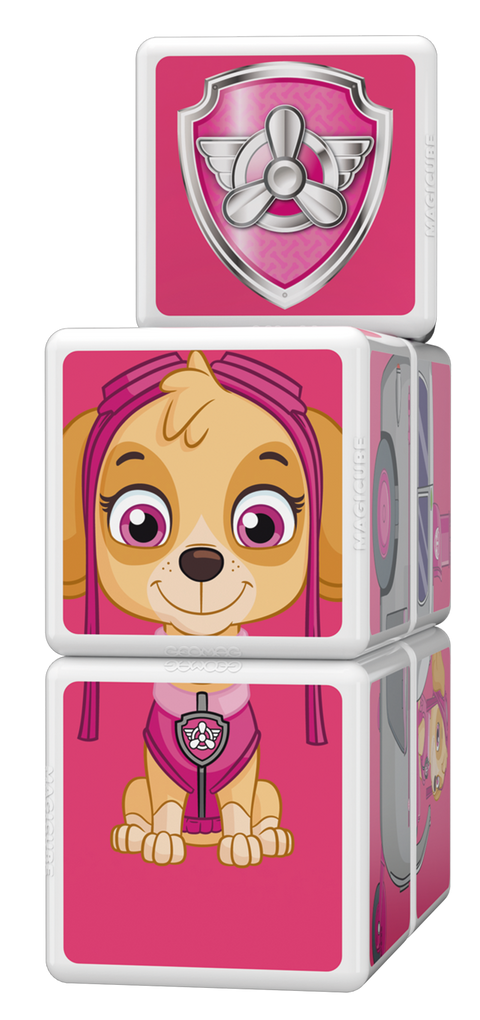 Cubos Magnéticos MAGICUBE Paw Patrol - Helicoptero de Skye (5 piezas)