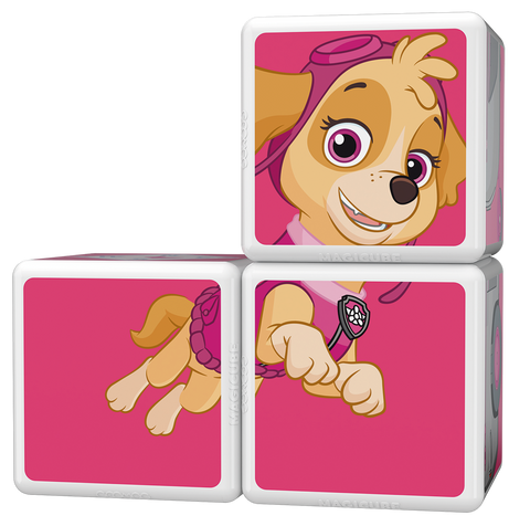 Cubos Magnéticos MAGICUBE Paw Patrol - Helicoptero de Skye (5 piezas)