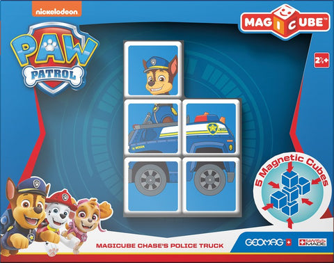 Cubos Magnéticos MAGICUBE Paw Patrol - Auto de Policía de Chase (5 piezas)