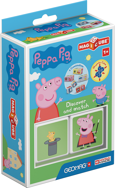 Cubos Magnéticos MAGICUBE Peppa Pig - Descubre y Combina (2 piezas)
