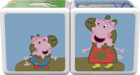 Cubos Magnéticos MAGICUBE - Un día con Peppa Pig (2 piezas)