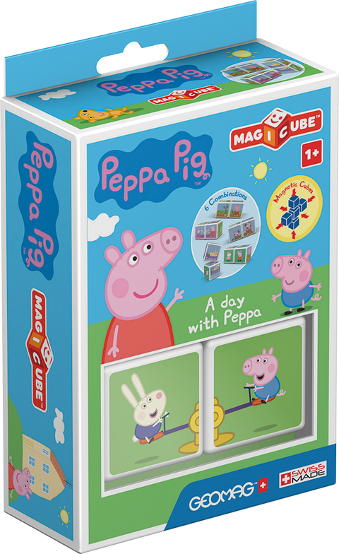 Cubos Magnéticos MAGICUBE - Un día con Peppa Pig (2 piezas)