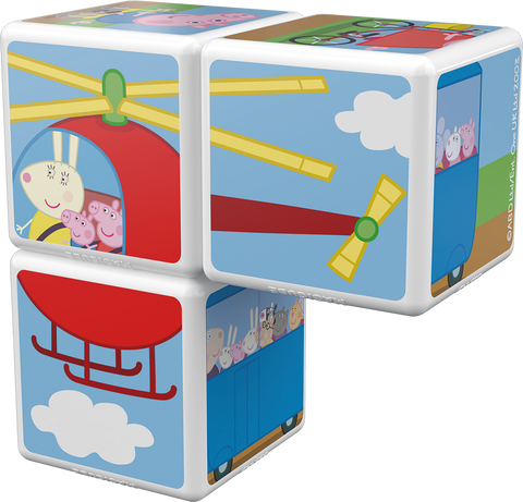 Cubos Magnéticos MAGICUBE - Viaja con Peppa Pig (3 piezas)