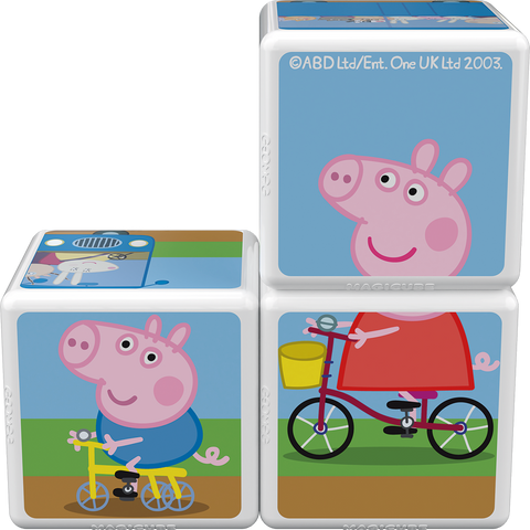 Cubos Magnéticos MAGICUBE - Viaja con Peppa Pig (3 piezas)