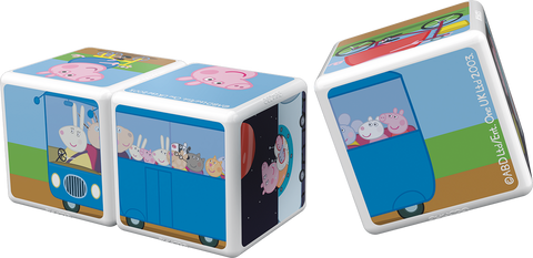 Cubos Magnéticos MAGICUBE - Viaja con Peppa Pig (3 piezas)