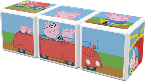 Cubos Magnéticos MAGICUBE - Viaja con Peppa Pig (3 piezas)