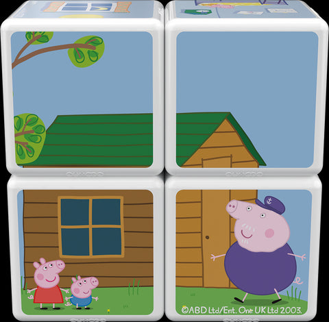 Cubos Magnéticos MAGICUBE - La Casa y Jardín de Peppa Pig (4 piezas)