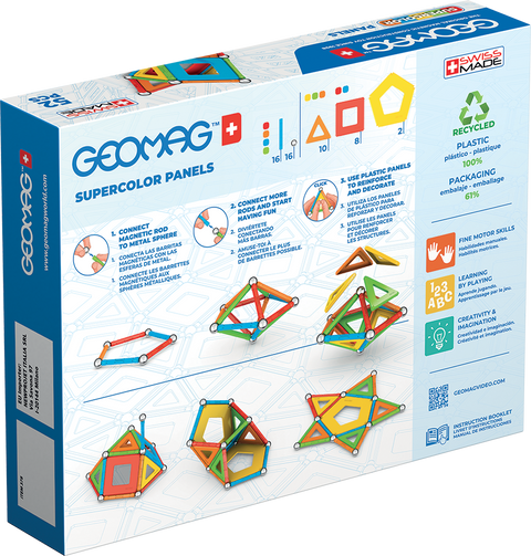 Juego de Creación Magnético SuperColor (52 piezas)