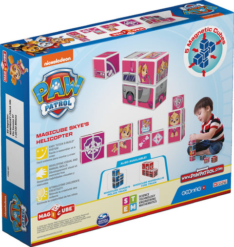 Cubos Magnéticos MAGICUBE Paw Patrol - Helicoptero de Skye (5 piezas)