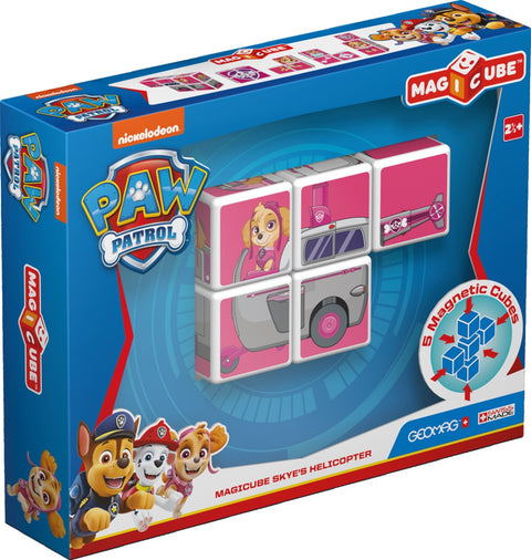 Cubos Magnéticos MAGICUBE Paw Patrol - Helicoptero de Skye (5 piezas)