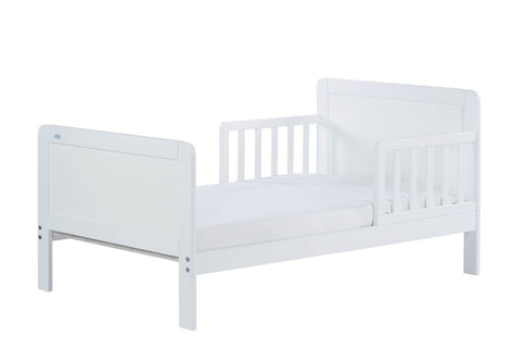 PACK: Cama de Transición Montessori Blanca OLEX + Colchón Respirable AeroSleep (140 x 70)