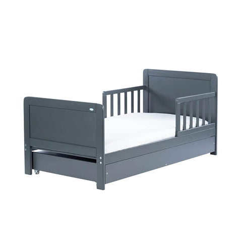 Cama de Transición Montessori con Cajonera Gris OLEX (140 x 70)