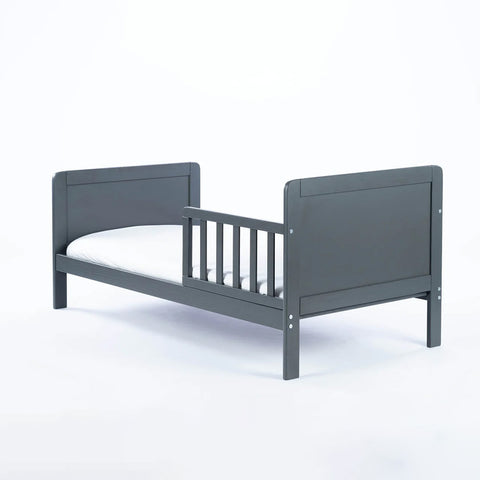 Cama de Transición Montessori con Cajonera Gris OLEX (140 x 70)