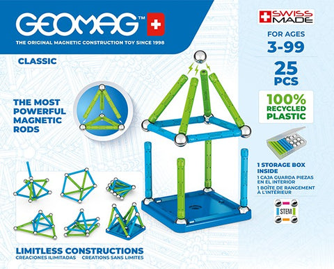 Juego de Creación Magnético Classic (25 piezas)