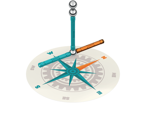 Juego de Creación Magnético Mechanics Motion Compas (35 piezas)