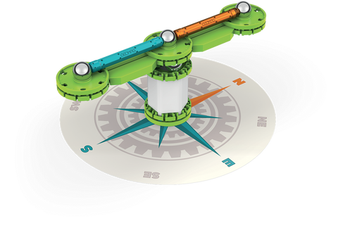 Juego de Creación Magnético Mechanics Motion Compas (35 piezas)