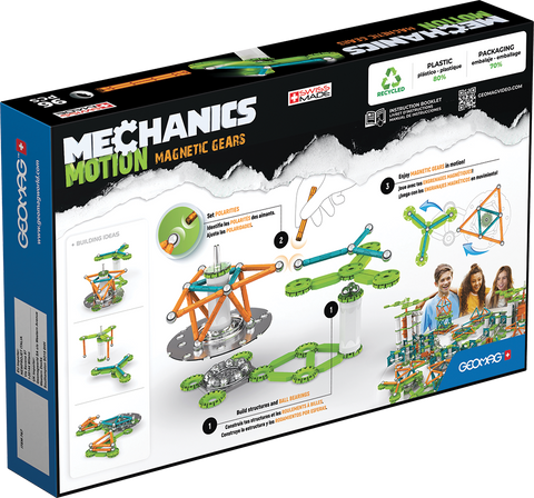 Juego de Creación Magnético Mechanics Motion Engranaje (96 piezas)