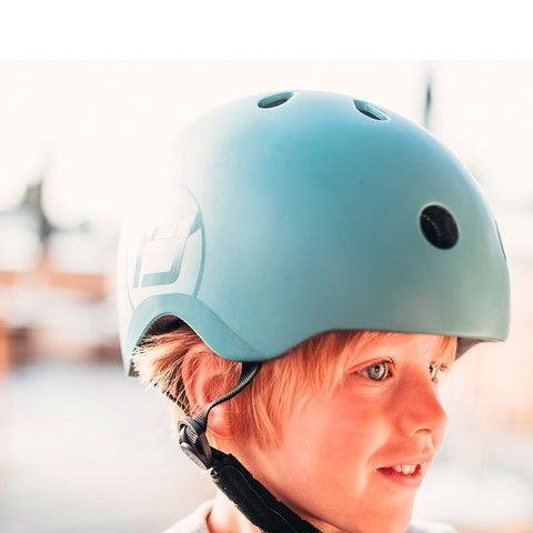 Casco Bicicleta y Scooter Ajustable (Acero)