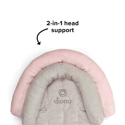 Almohada y Apoya Cabeza para Bebé (Rosado / Marfil)