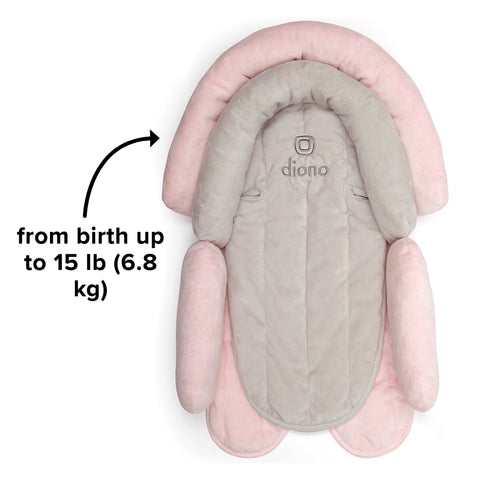 Almohada y Apoya Cabeza para Bebé (Rosado / Marfil)