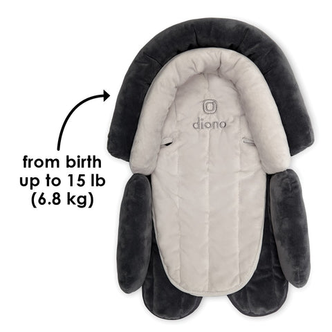 Almohada y Apoya Cabeza para Bebé (Gris / Marfil)