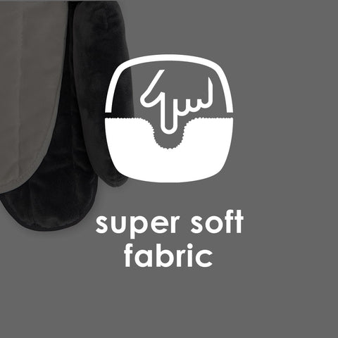 Almohada y Apoya Cabeza para Bebé (Gris / Marfil)