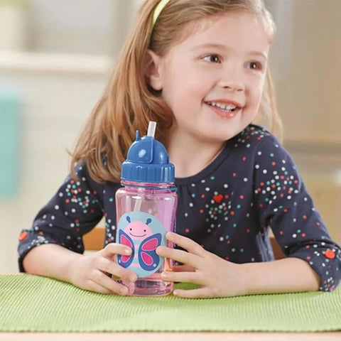 Botella Con Bombilla Zoo Tritan