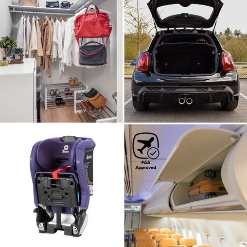 Silla Convertible Diono Radian® 3RXT SafePlus™ - Purple Wildberry