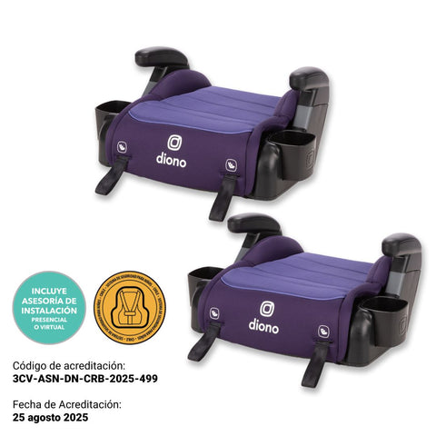 Alzador Connect3® RXT Backless Booster (pack 2 unidades) - Purple Wildberry