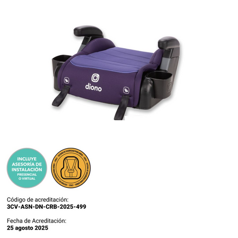 Alzador Connect3® RXT Backless Booster - Purple Wildberry