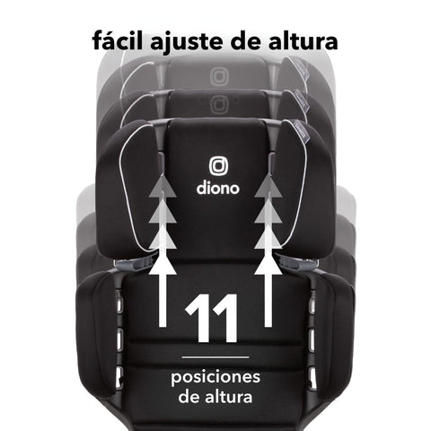 Butaca Connect3® RXT 2-in-1 High-Back Booster - Black Storm