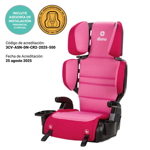 Butaca Connect3® RXT 2-in-1 High-Back Booster - Pink Cotton Candy