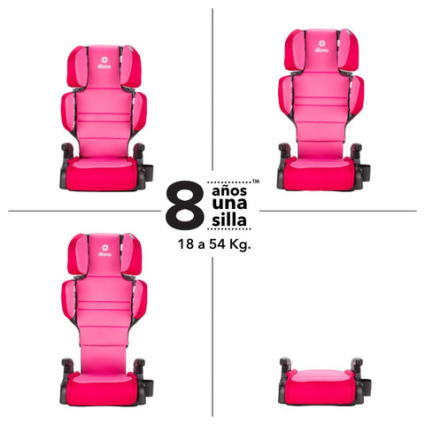 Butaca Connect3® RXT 2-in-1 High-Back Booster - Pink Cotton Candy