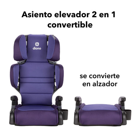 Butaca Connect3® RXT 2-in-1 High-Back Booster - Purple Wildberry