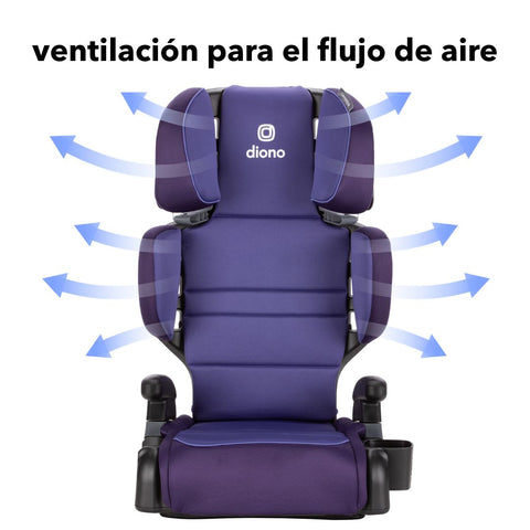 Butaca Connect3® RXT 2-in-1 High-Back Booster - Purple Wildberry