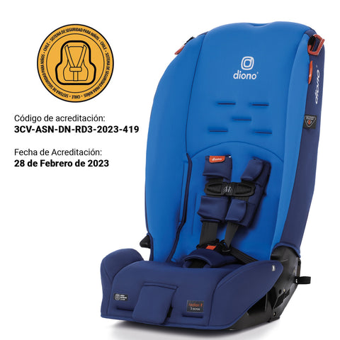 Silla de Auto Convertible Diono Radian® 3R (Azul)