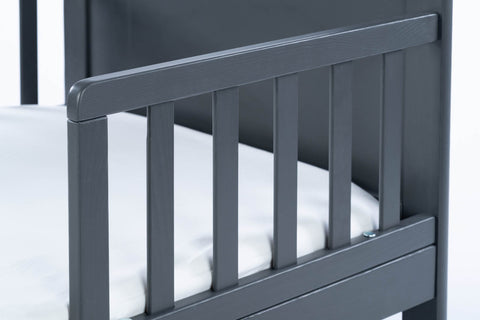 Cama de Transición Montessori Gris OLEX + Colchón Respirable AeroSleep (140 x 70)