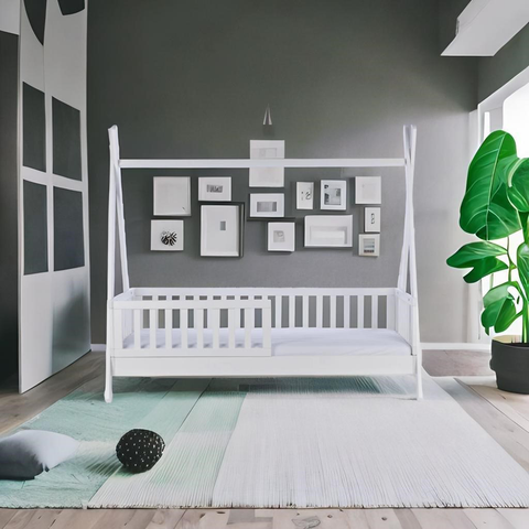 Cama Montessori para niños Tipi Bambini (160 x 80 cm) + Colchón