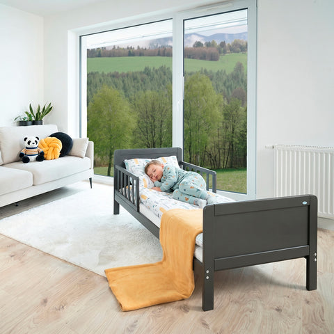Cama de Transición  Montessori con Cajonera Gris OLEX (140 x 70)