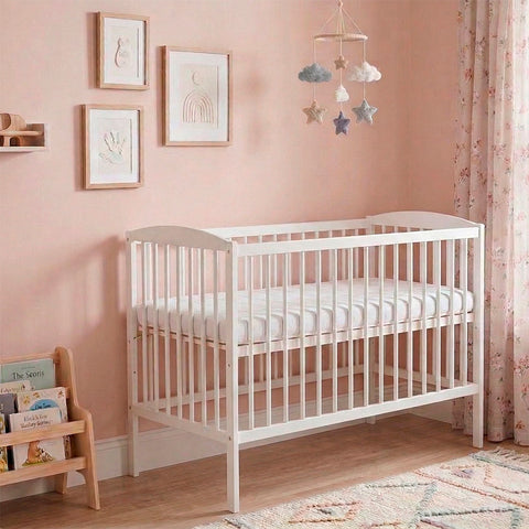 Cuna Colecho Lulaya Lateral Ajustable Color Blanco (120 x 60)