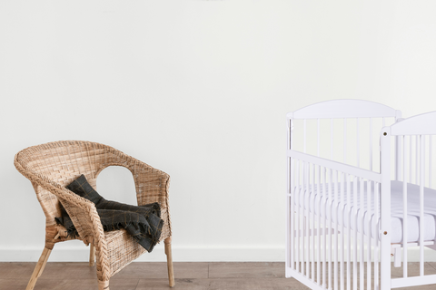 Cuna Colecho Lulaya Lateral Ajustable Color Blanco (120 x 60)