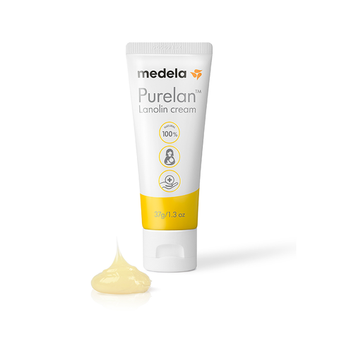 Crema De Lanolina Purelan Para Pezones - 100% Natural, Alivia Dolor Y Sequedad, Tubo 30g