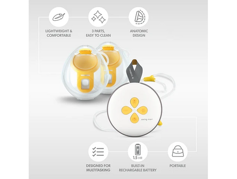 Extractor de Leche Eléctrico Doble Swing Maxi™ Hands-Free