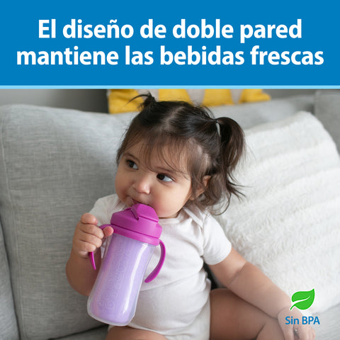 Vaso Térmico con pajita 300 ml (12M+)