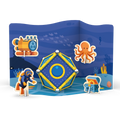 Geomag Oceano 60 piezas - alfombra de juego