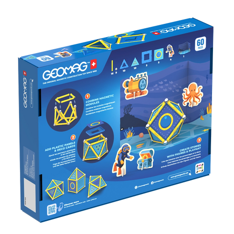 Geomag Oceano 60 piezas - caja posterior