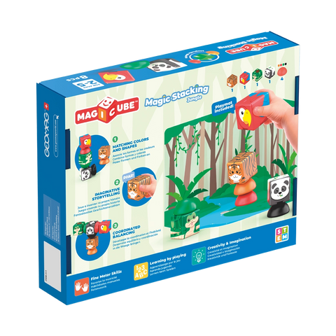 MAGICUBE Jungla 8 piezas - caja posterior