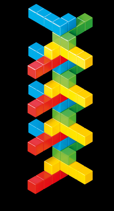 Cubos Magnéticos MAGICUBE Colores (64 cubos) - Linea Ecológica