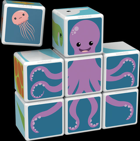 Cubos Magnéticos MAGICUBE Animales del Mar (8 piezas)