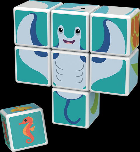 Cubos Magnéticos MAGICUBE Animales del Mar (8 piezas)